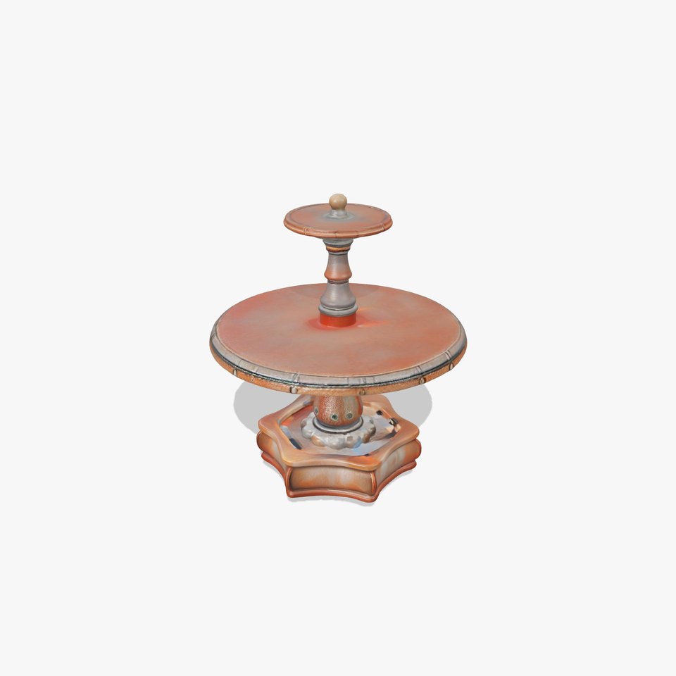 Rustic Outdoor Fountain Model Pack